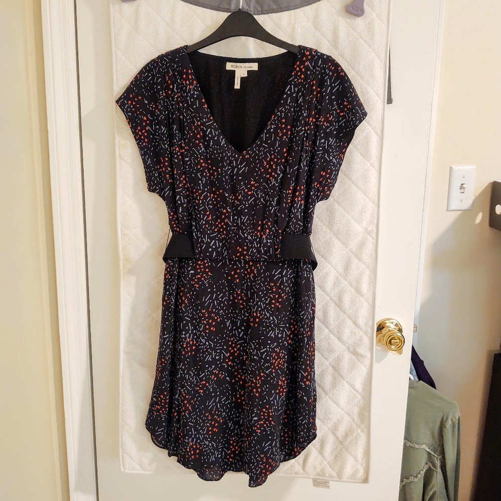 BCBGeneration Short Sleeve Dress Black Size Medium